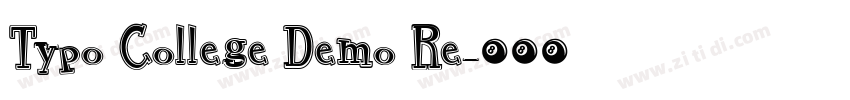 Typo College Demo Re字体转换